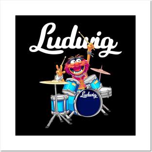 The Muppet Show Animal Playing Ludwig Drums Posters and Art
